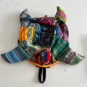 Trades of Hope Handcrafted Guatemalan Fabric mini Turtle backpack 🐢